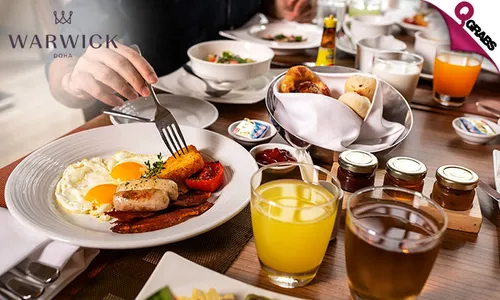 Daily Breakfast Buffet at Warwick Doha Hotel!